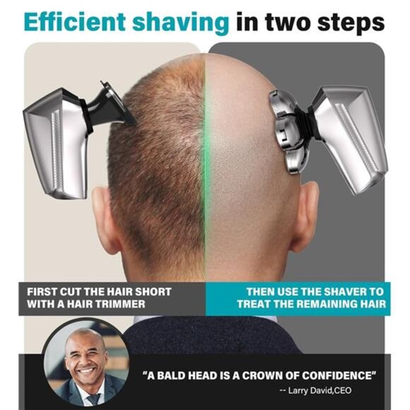 Head Shavers for Bald Men, Upgraded 7D Electric Razor, Cordless Rechargeable - Picture 2 of 7